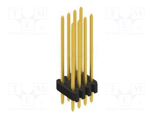 Connector: pin strips; pin header; male; PIN: 8; 1.27mm; THT; 2x4