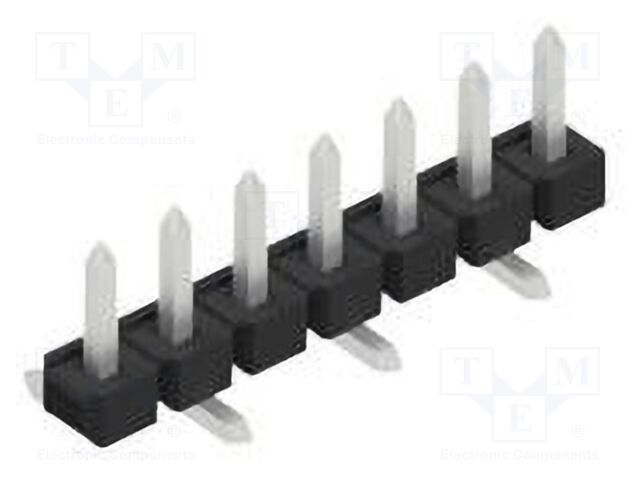 Connector: pin strips; pin header; male; PIN: 7; 2.54mm; SMT; 1x7
