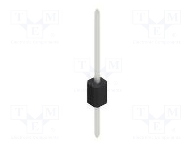 Connector: pin strips; pin header; male; PIN: 1; 1.27mm; THT; 1x1