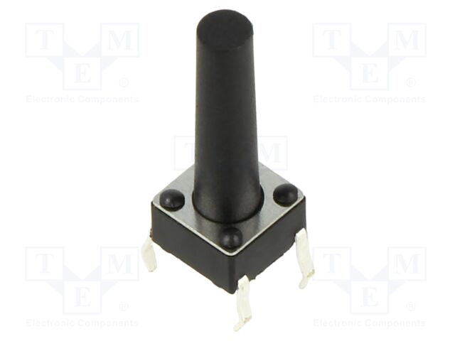 Microswitch TACT; SPST; Pos: 2; 0.05A/12VDC; THT; 2.45N; 6x6x3.5mm