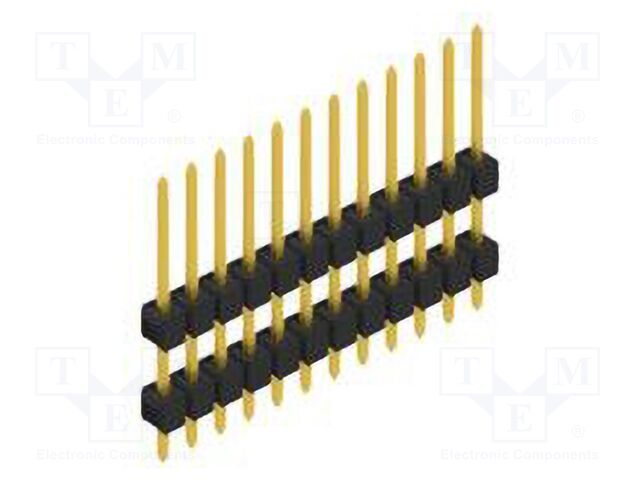 Connector: pin strips; pin header; male; PIN: 12; 2.54mm; THT; 1x12