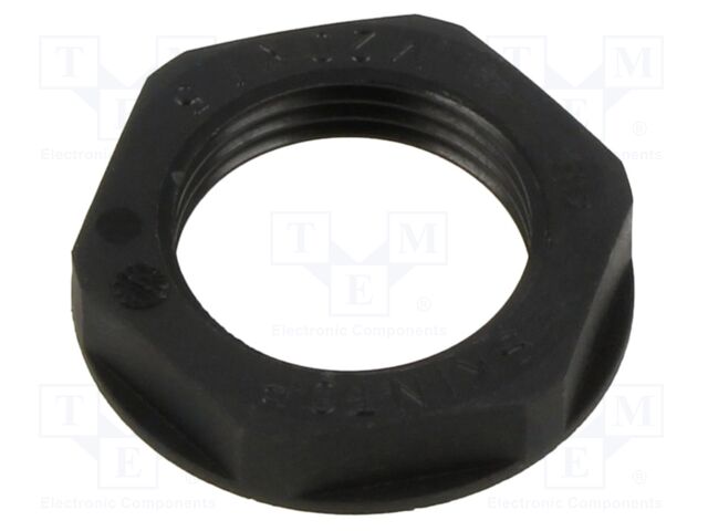 Nut; M20; polyamide; 27mm; black; Thread: metric; SKINTOP® GMP-HF-M