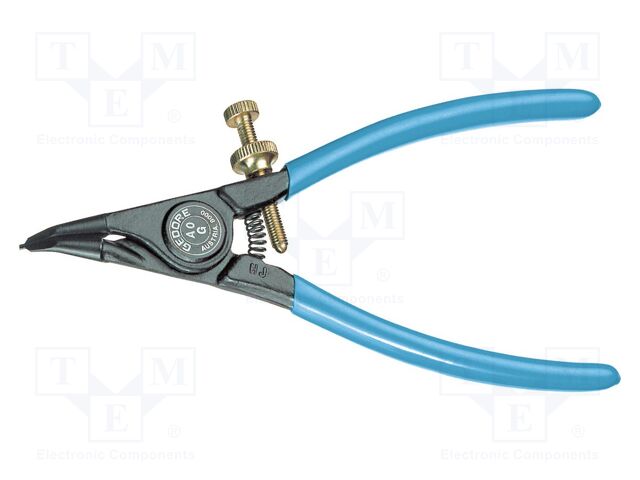 Pliers; for circlip; external; Pliers len: 140mm; straight