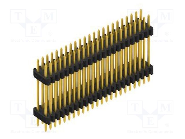Connector: pin strips; pin header; male; PIN: 46; 1.27mm; THT; 2x23