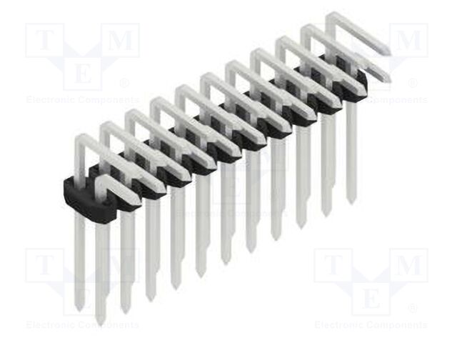 Connector: pin strips; pin header; male; PIN: 22; 2mm; THT; 2x11