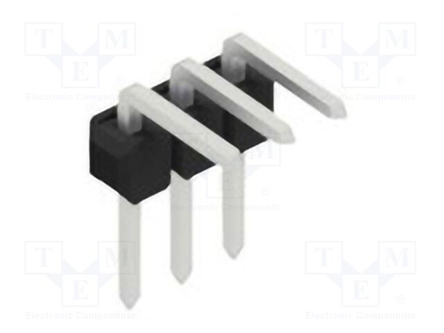 Connector: pin strips; pin header; male; PIN: 3; 2.54mm; THT; 1x3