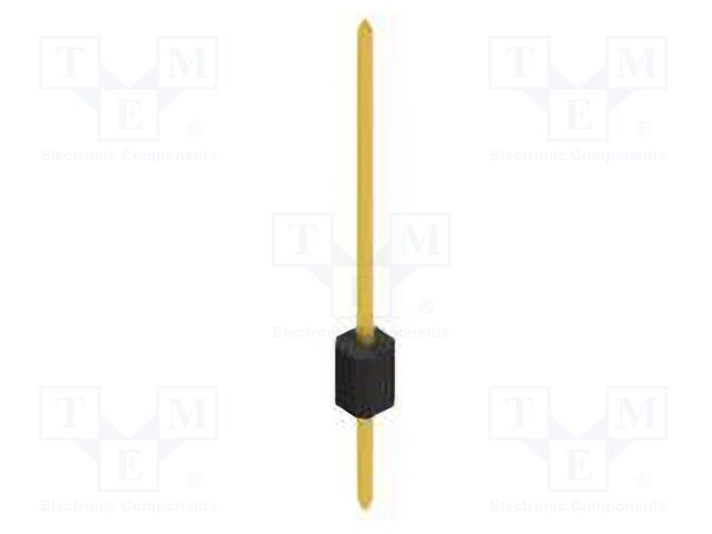 Connector: pin strips; pin header; male; PIN: 1; 1.27mm; THT; 1x1