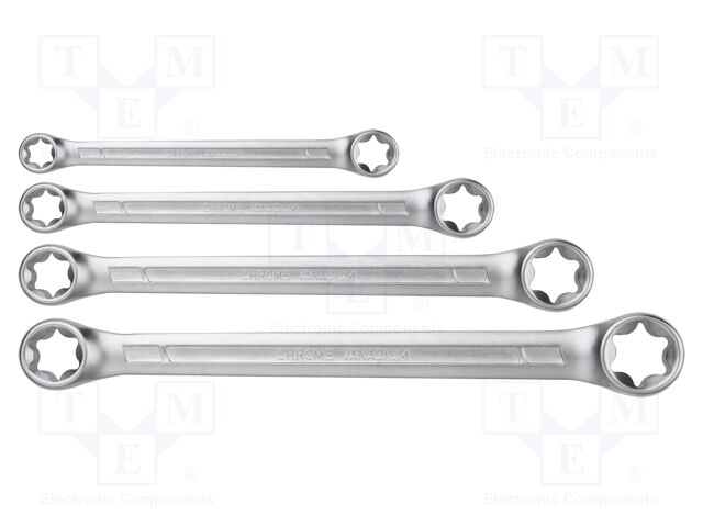 Wrench-set; box,Torx®; Chrom-vanadium steel; 4pcs.