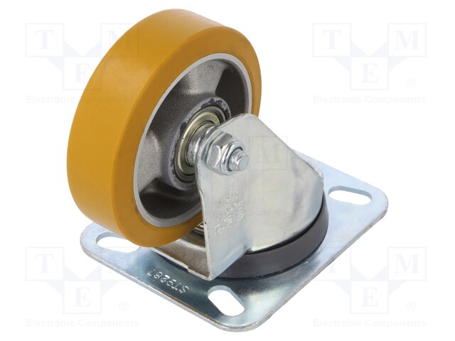 Transport wheel; Ø: 80mm; W: 25mm; H: 107mm; hub with ball bearings