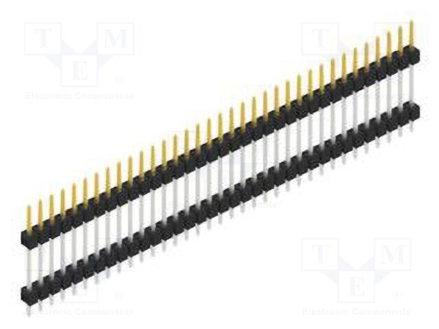 Connector: pin strips; pin header; male; PIN: 35; 2.54mm; THT; 1x35