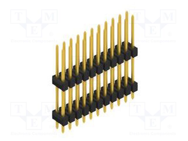Connector: pin strips; pin header; male; PIN: 22; 2.54mm; THT; 2x11