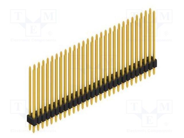 Connector: pin strips; pin header; male; PIN: 56; 1.27mm; THT; 2x28