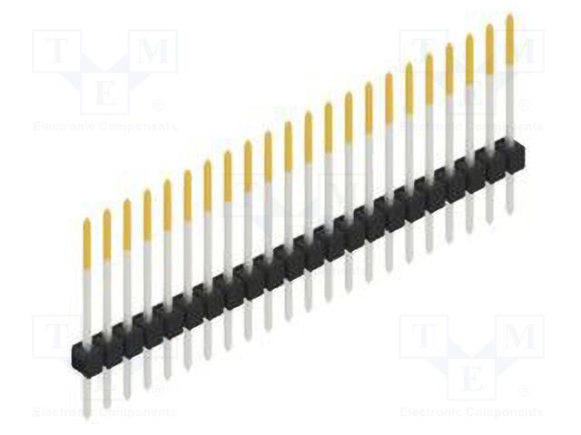 Connector: pin strips; pin header; male; PIN: 22; 2.54mm; THT; 1x22
