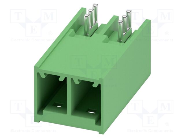 PCB headers, nominal cross section: 6 mm?, color: green, nom