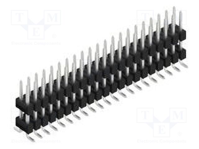 Connector: pin strips; pin header; male; PIN: 42; 2.54mm; SMT; 2x21