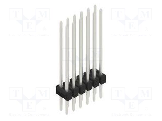 Connector: pin strips; pin header; male; PIN: 12; 2.54mm; THT; 2x6