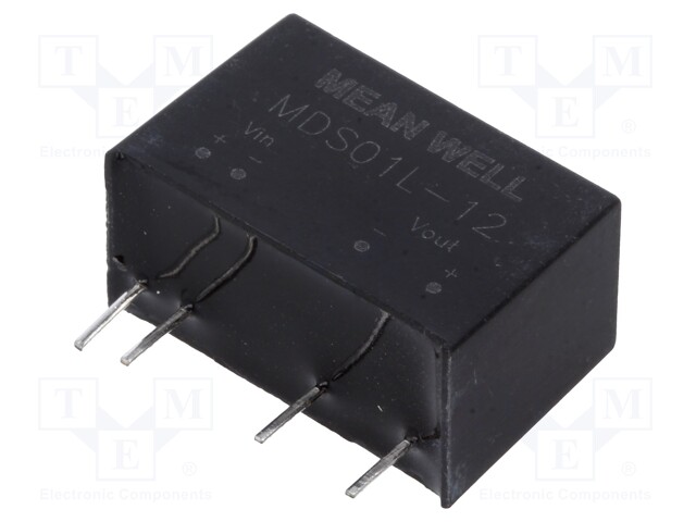 Converter: DC/DC; 1W; Uin: 4.5÷5.5V; 12VDC; Iout: 84mA; SIP7; 4.2g