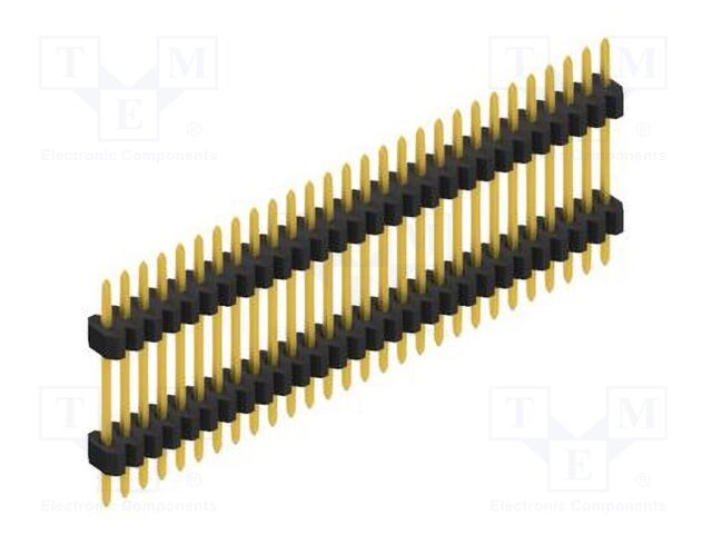 Connector: pin strips; pin header; male; PIN: 28; 1.27mm; THT; 1x28