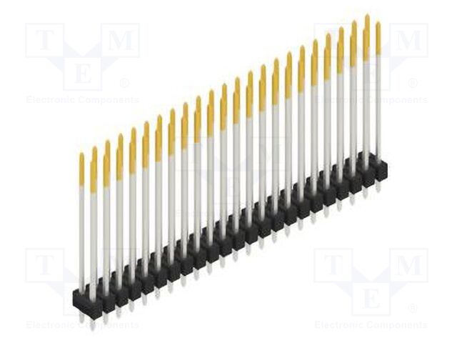 Connector: pin strips; pin header; male; PIN: 46; 2.54mm; THT; 2x23