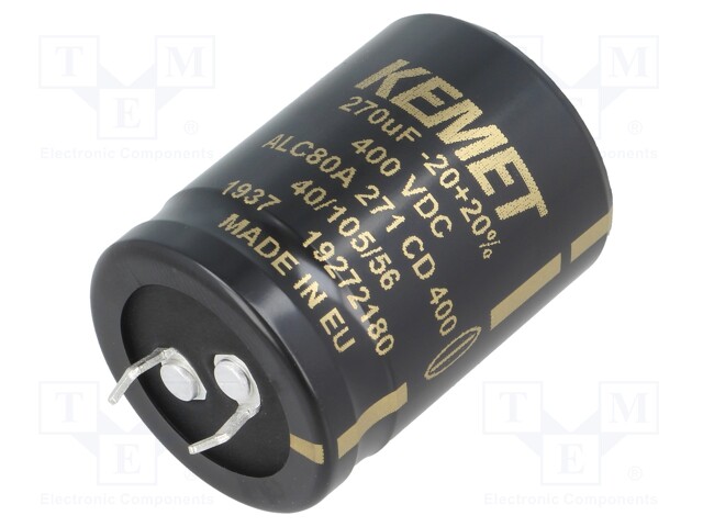 Capacitor: electrolytic; 270uF; 400VDC; ESR: 448mΩ; SNAP-IN; ±20%