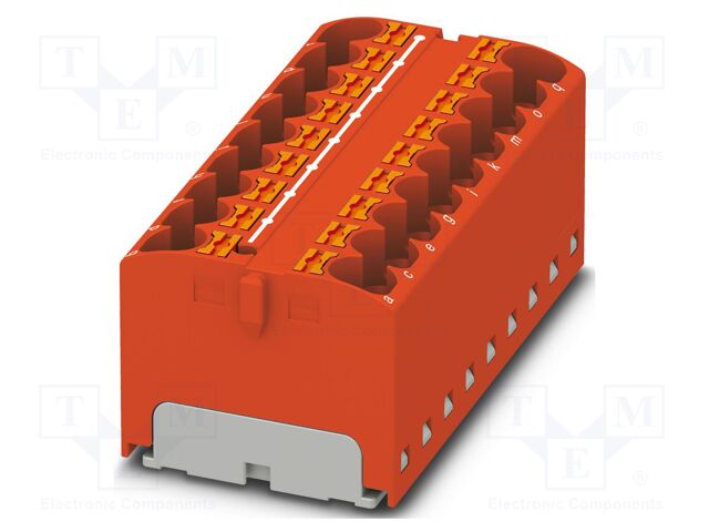 Splice terminal: rail; 32A; 450V; push-in; PA; L: 21.7mm; 0.2÷6mm2