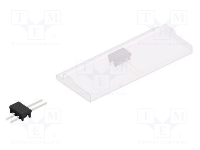 Connector: pin strips; pin header; male; PIN: 2; 2.54mm; SMT; 1x2