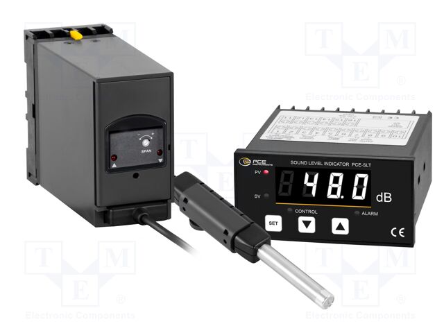 Meter: sound level; Sound level: 30÷130dB; Temp: max.50°C; IP54