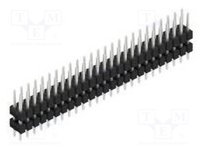 Connector: pin strips; pin header; male; PIN: 50; 2.54mm; THT; 2x25