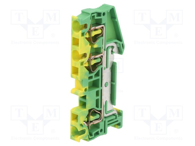 Splice terminal: rail; 0.08÷4mm2; ways: 1; terminals: 3; polyamide