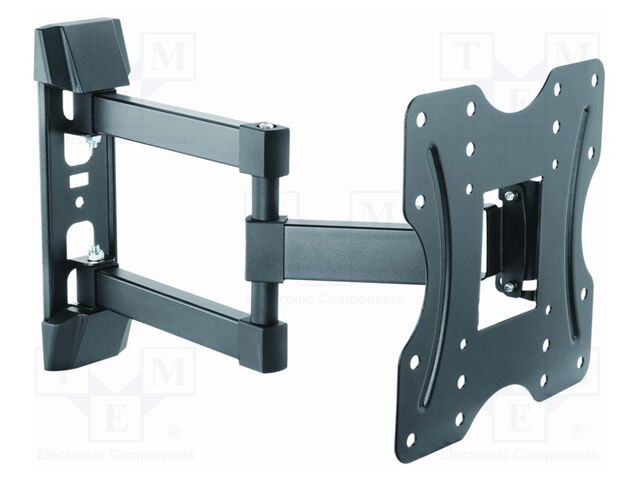 Holder; for wall mounting; 30kg; 23÷42"; black