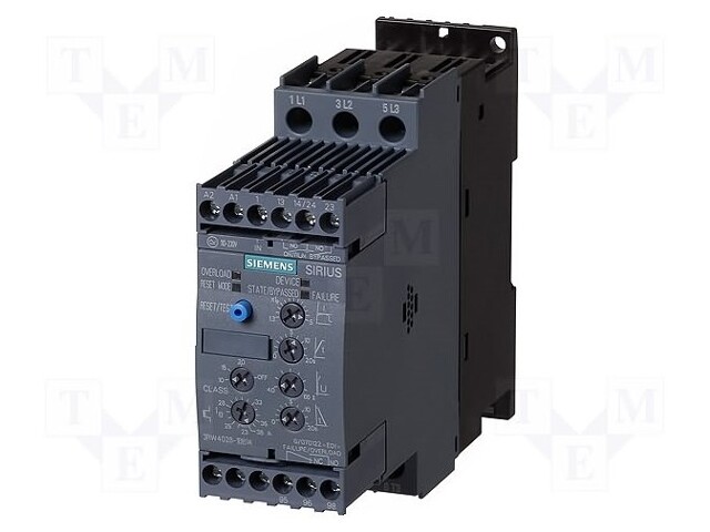 Module: soft-start; Usup: 200÷480VAC; Series: S0; DIN; 24VDC; 11kW