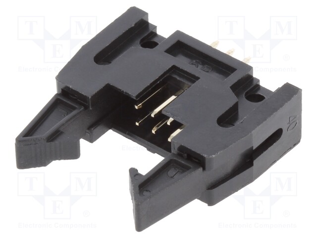 Socket; IDC; male; PIN: 6; straight; polarized,with ejector; THT