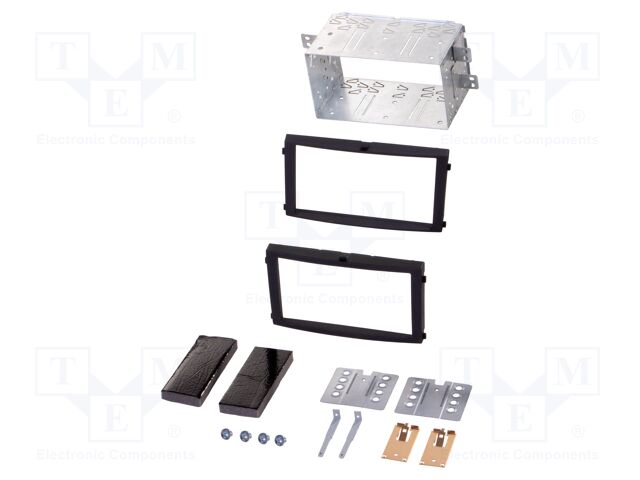 Radio frame; SsangYong; 2 DIN; black