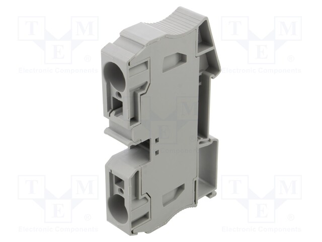 Splice terminal: rail; 2.5÷35mm2; ways: 1; terminals: 2; grey; TS35