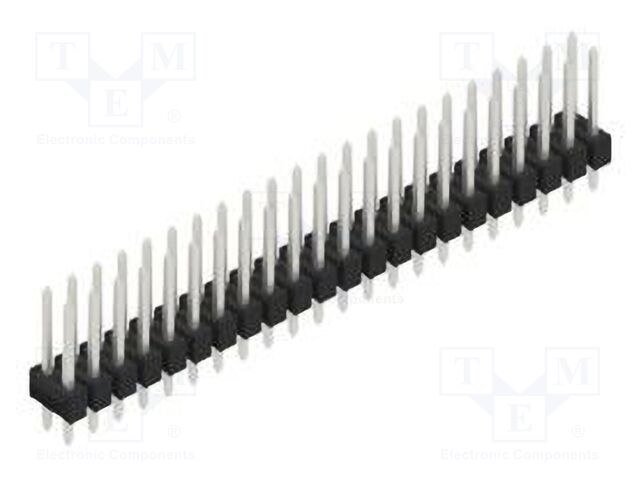 Connector: pin strips; pin header; male; PIN: 44; 2.54mm; THT; 2x22