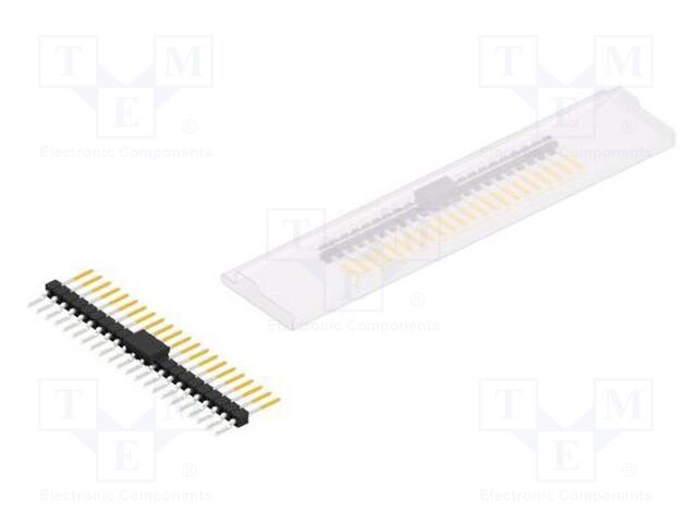 Connector: pin strips; pin header; male; PIN: 22; 2.54mm; SMT; 1x22