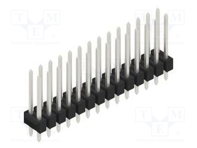 Connector: pin strips; pin header; male; PIN: 28; 2.54mm; THT; 2x14