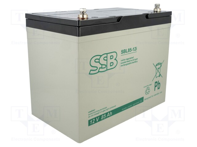 Re-battery: acid-lead; 12V; 85Ah; AGM; 260x169x216mm