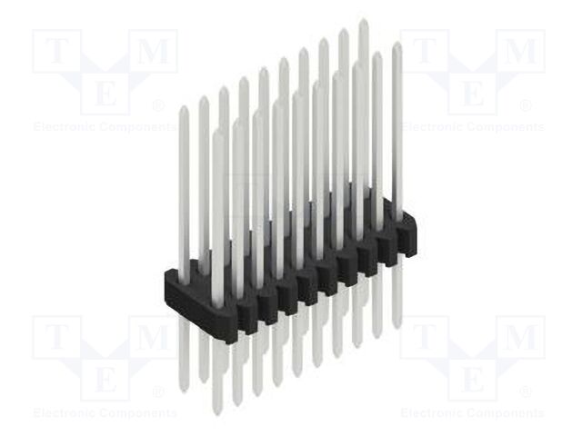 Connector: pin strips; pin header; male; PIN: 20; 1.27mm; THT; 2x10