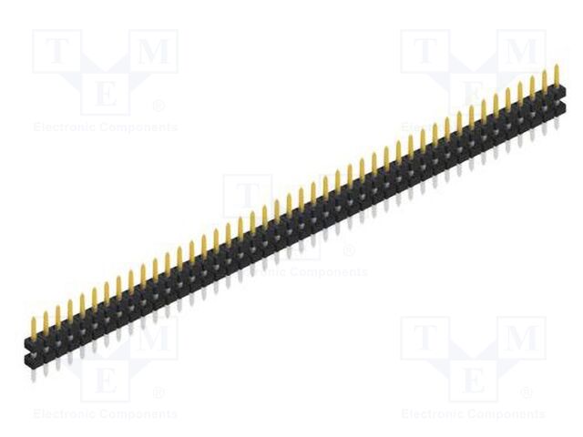 Connector: pin strips; pin header; male; PIN: 44; 2mm; THT; 1x44