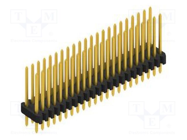 Connector: pin strips; pin header; male; PIN: 44; 1.27mm; THT; 2x22