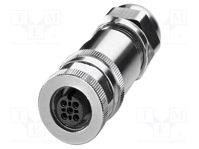 Connector: M12; plug; PIN: 5; 48V; straight; IP67; screw terminal
