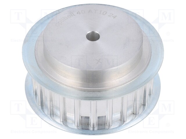 Belt pulley; AT10; W: 25mm; whell width: 40mm; Ø: 74.55mm; aluminium
