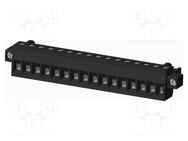 Connector: pluggable terminal block; plug; female; straight; 5mm