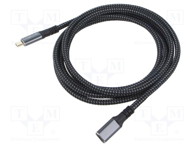 Cable; USB 3.2 Gen 2; USB C socket,USB C plug; gold-plated; 2m