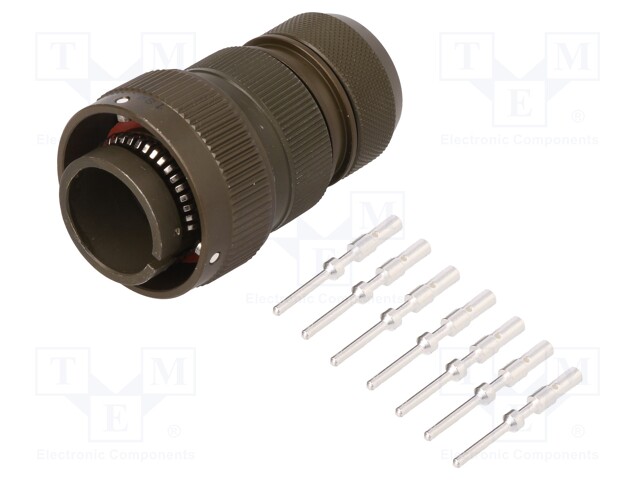 Connector: circular; VG95234; plug; male; PIN: 7; with contacts