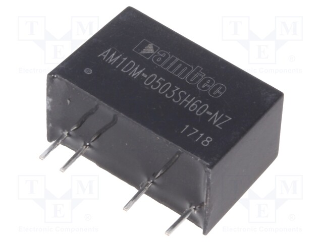 Converter: DC/DC; 1W; Uin: 4.5÷5.5V; 3.3VDC; Iout: 303mA; SIP7; 4.2g