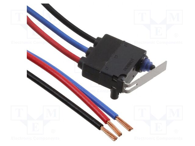 Microswitch SNAP ACTION; with short lever; SPDT; 0.1A/100VAC