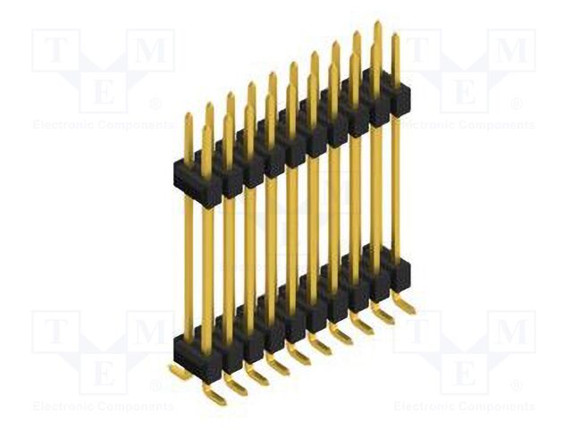 Connector: pin strips; pin header; male; PIN: 20; 2.54mm; SMT; 2x10