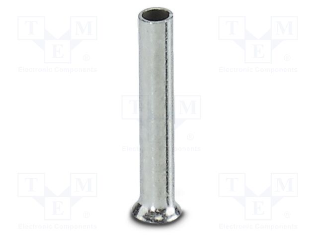 Tip: bootlace ferrule; non-insulated; copper; 0.5mm2; tinned; 8mm